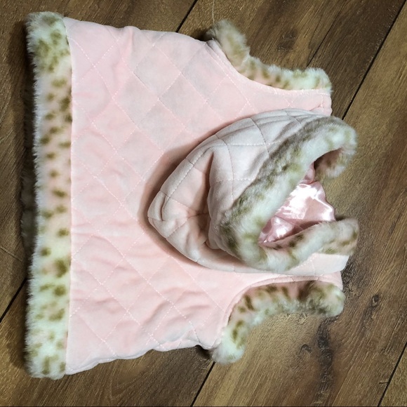 Super soft vest size 12 months faux fur trim - Picture 3 of 5
